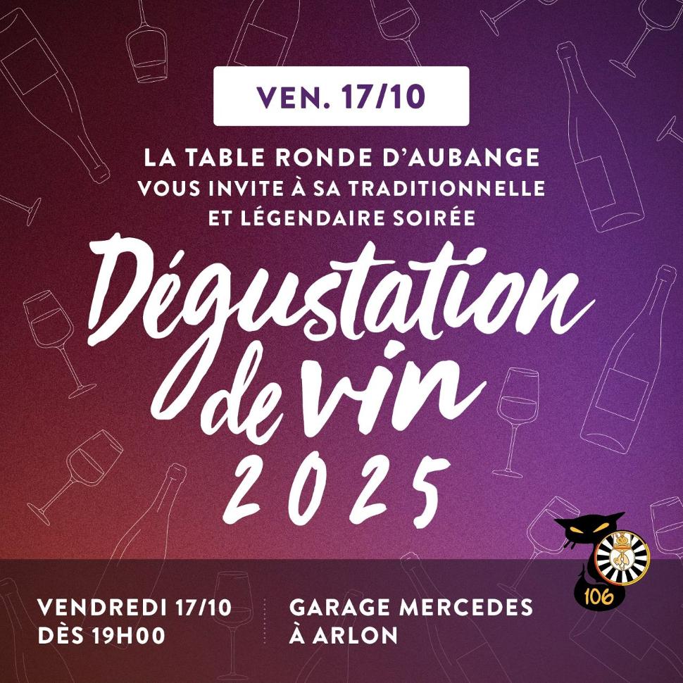 Wine Tasting Evening | Table Ronde 106 of Aubange