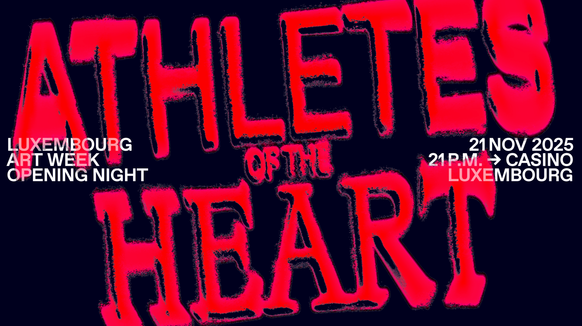 Athletes of the Heart - soirée d'ouverture de Luxembourg Art Week,