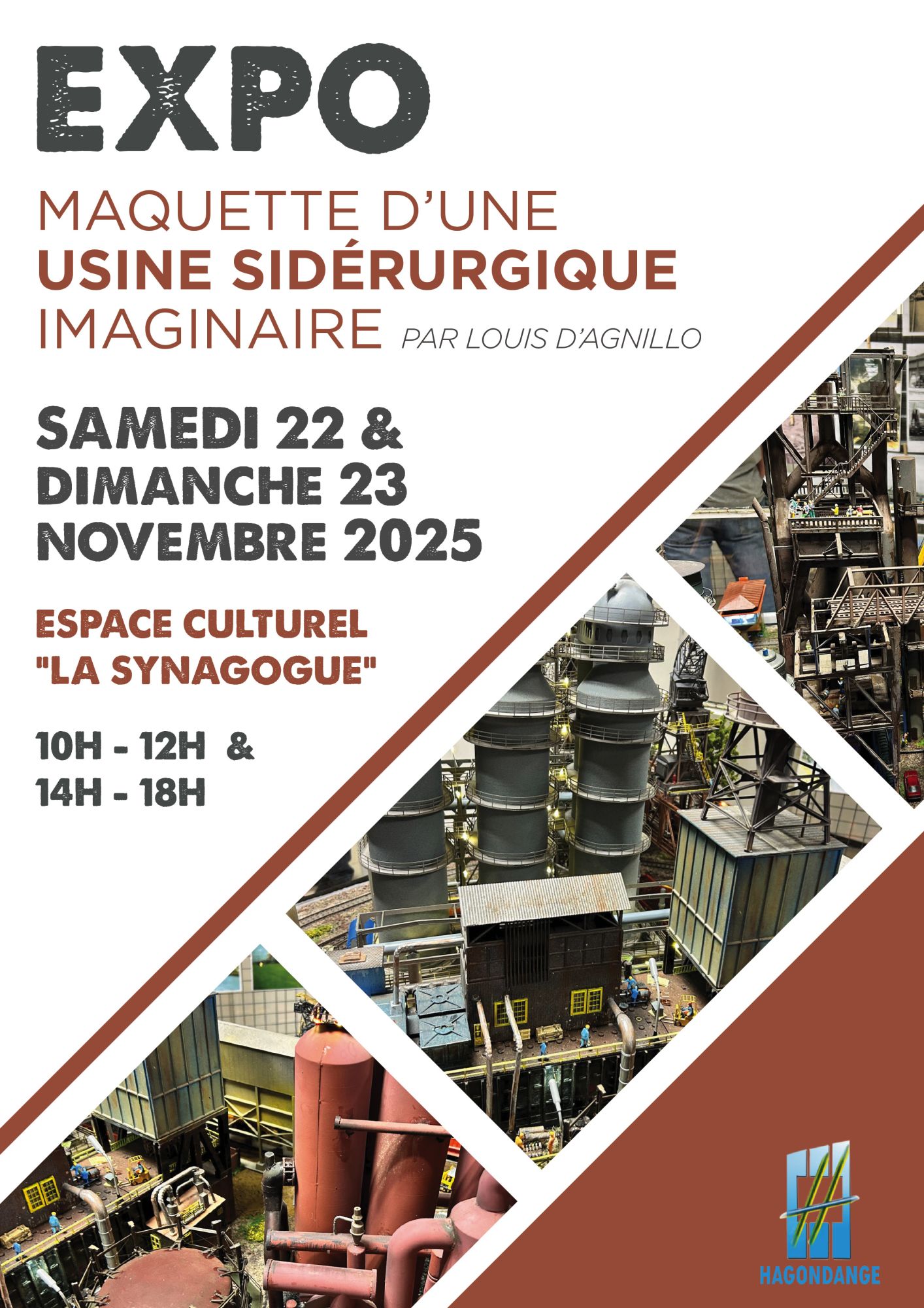 Expo : Maquette d'une usine sidérurgique imaginaire