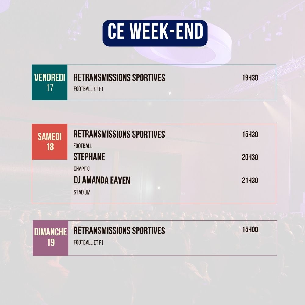 Programme du week-end