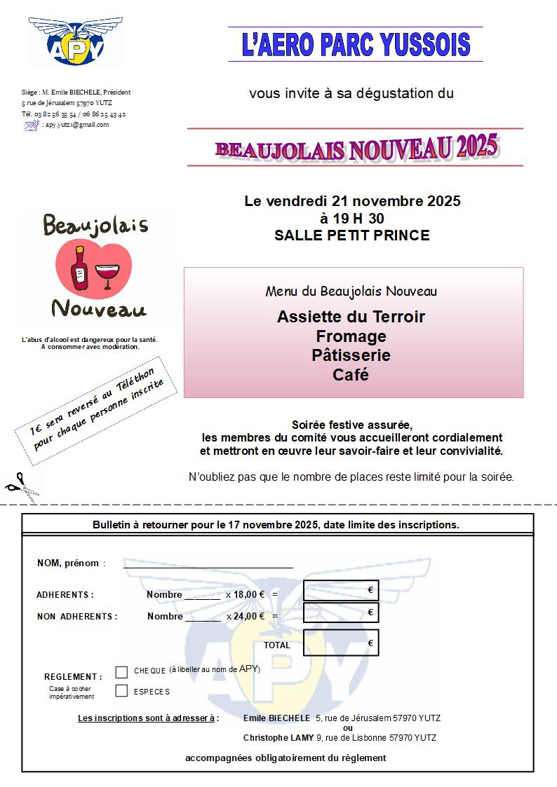 Soirée Beaujolais Nouveau 2025