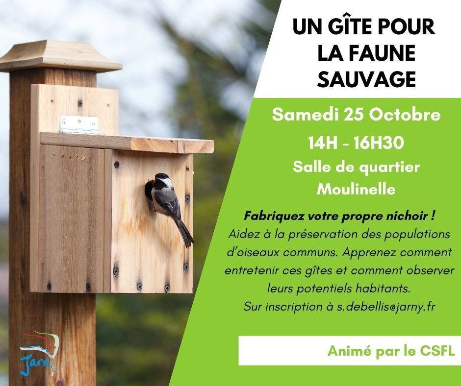 Atelier : Un gîte pour la faune sauvage