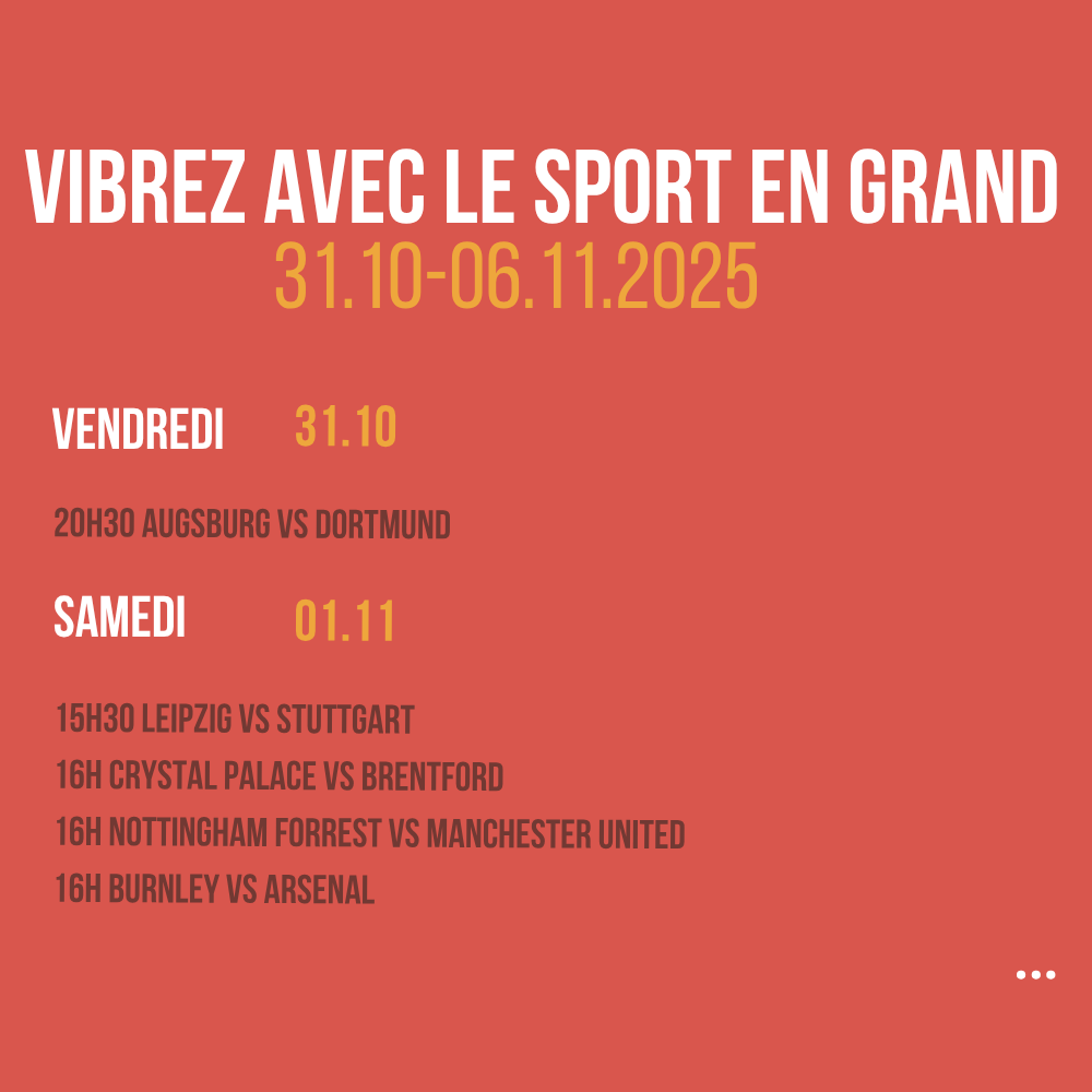 Vibrez avec le sport en Grand
