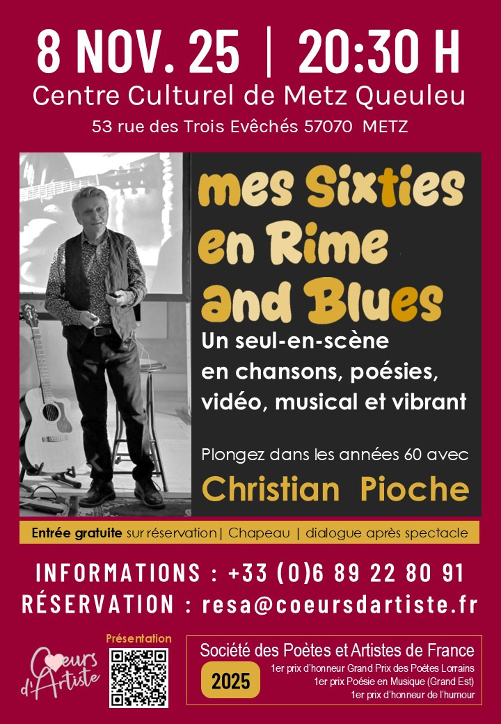 Spectacle - Mes sixties en rime and blues