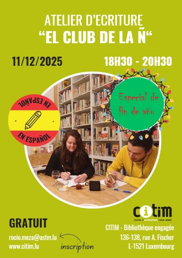 Atelier d'écriture créative en espagnol - Célébration de fin d'année