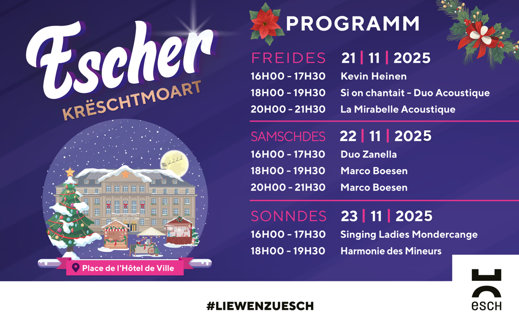 Programme Marché de Noël à Esch