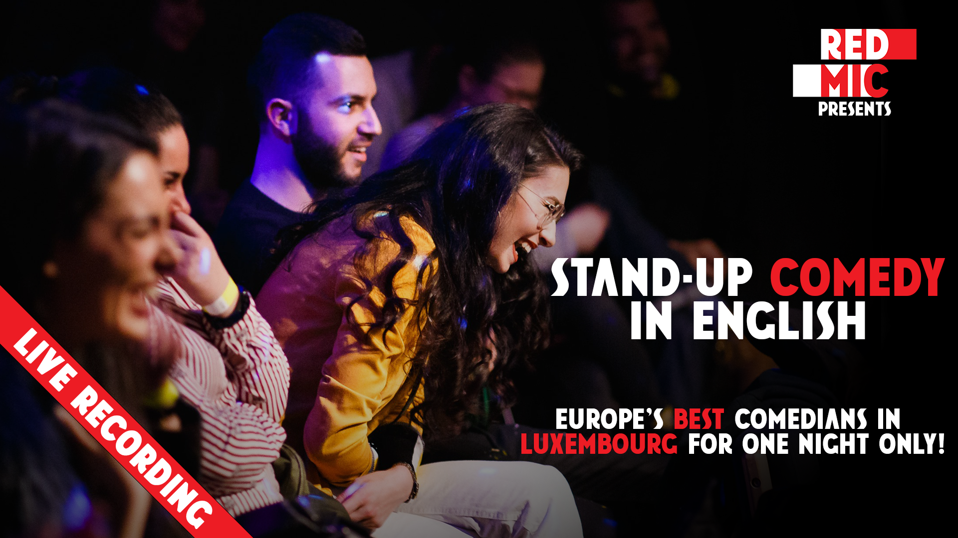 Red mic - stand-up Comedy en anglais