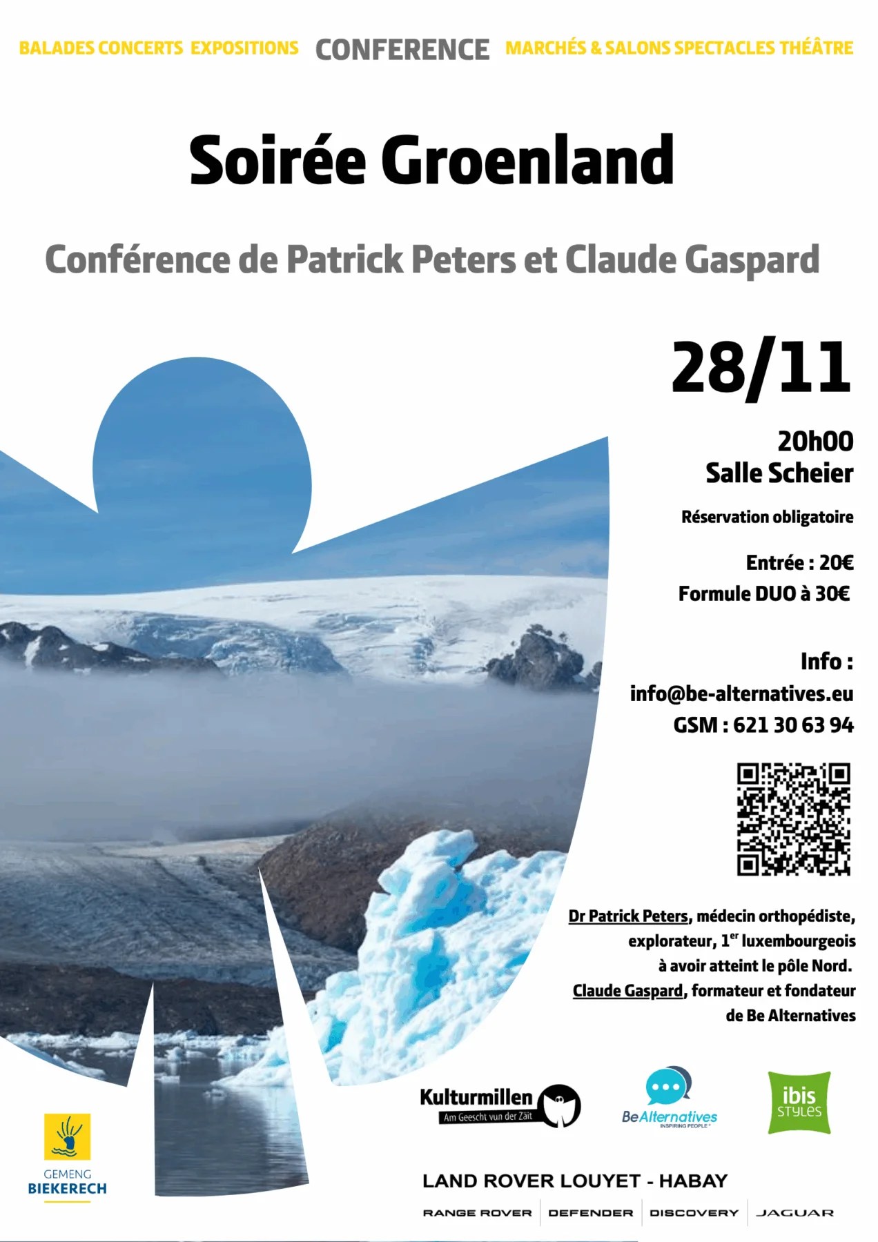 Greenland Evening - Lecture by Patrick Peters and Claude Gaspard