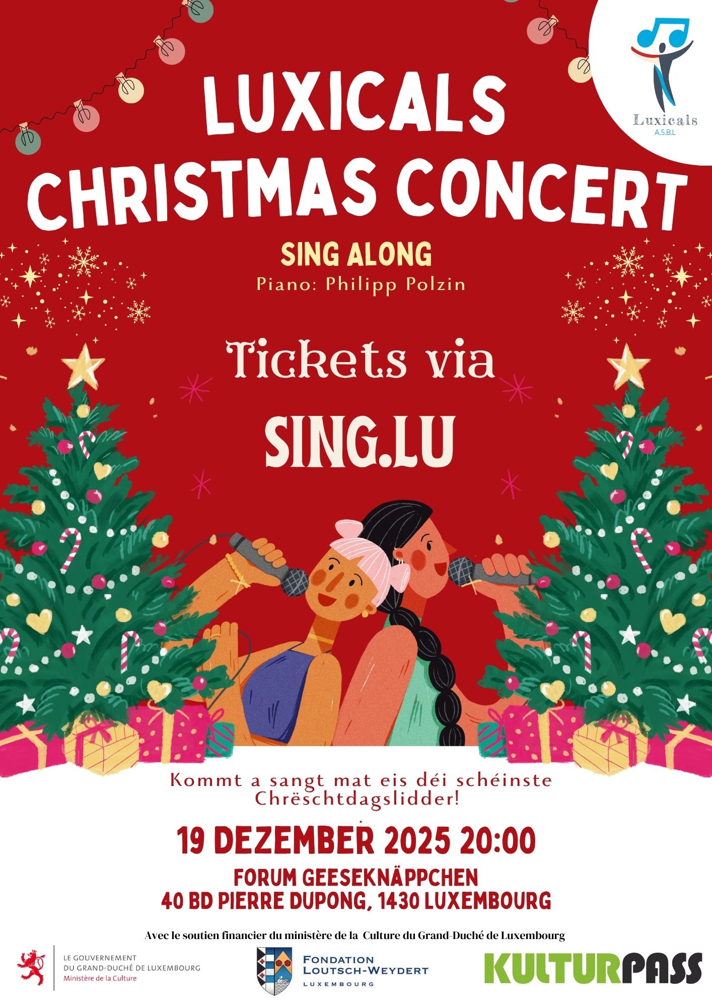 Concert de Noël avec les Luxicals