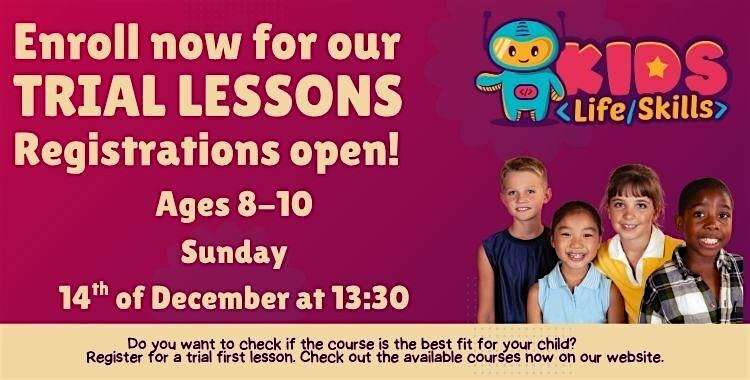 Kids Life Skills - Trial lessons – Ages 8-10