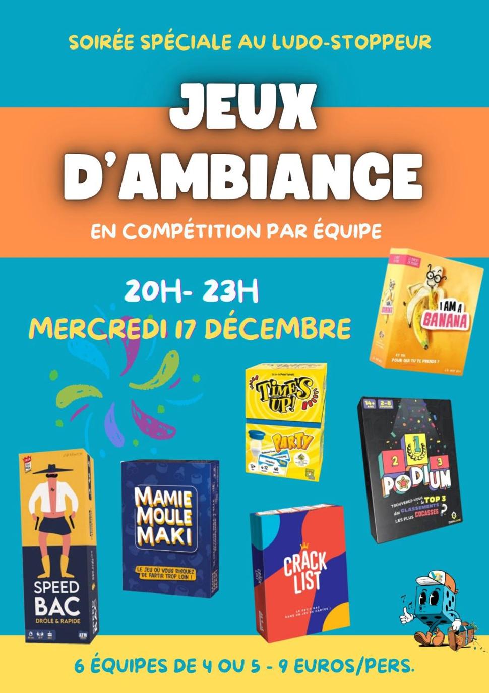Soirée jeux d'ambiance