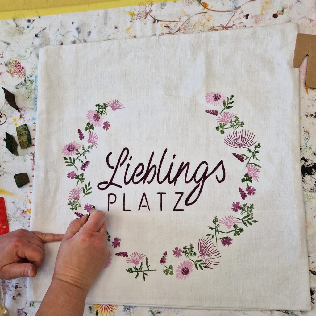 Leinenlos : Impression sur tissu