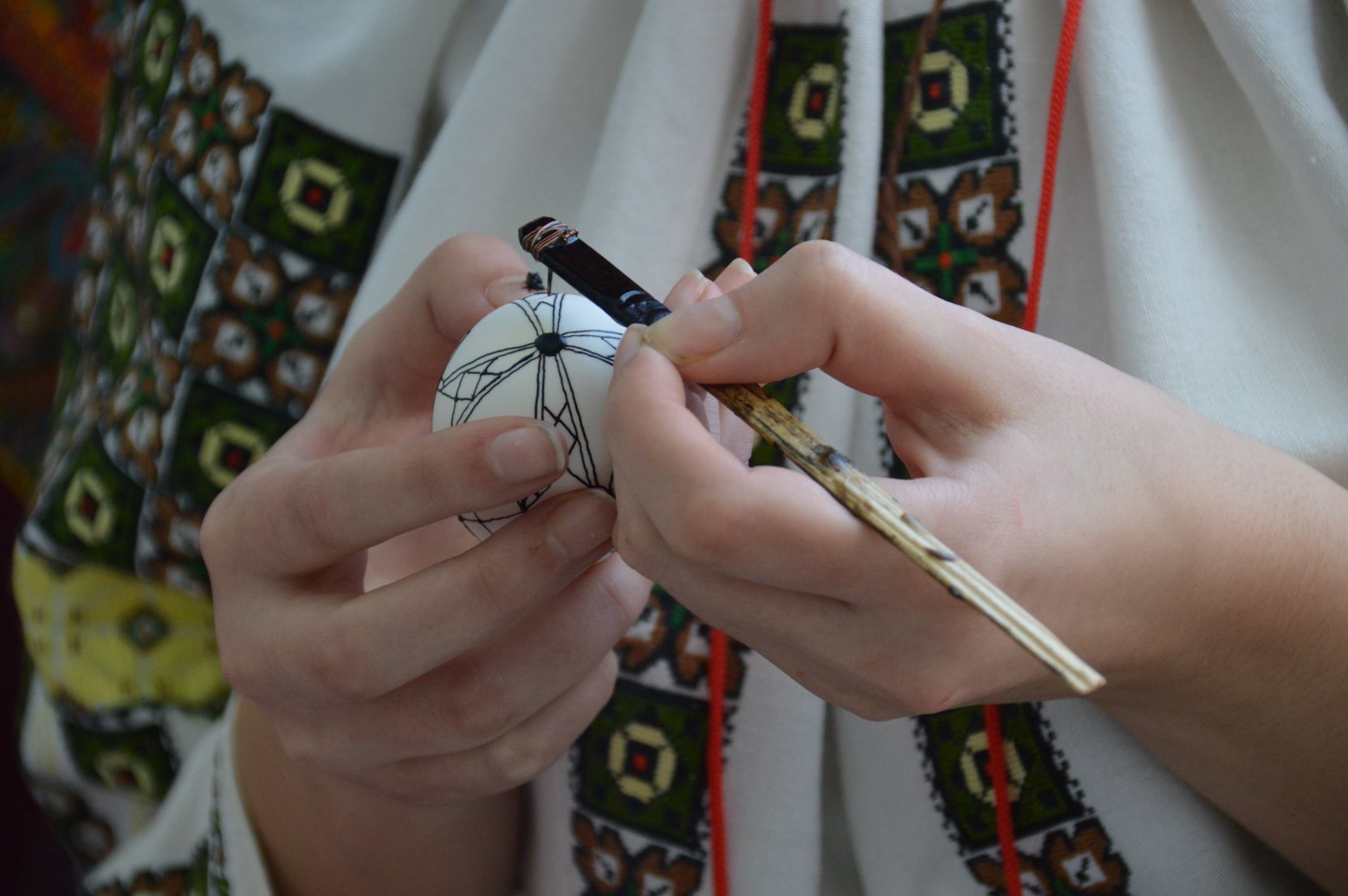 Exposition d'œufs peints