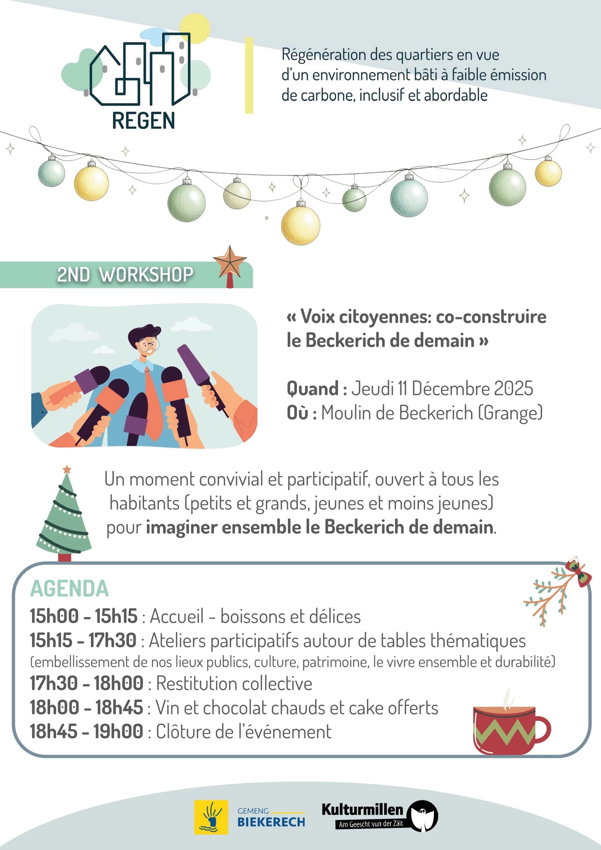 Workshop «Voix citoyennes: co-construire le Beckerich de demain »