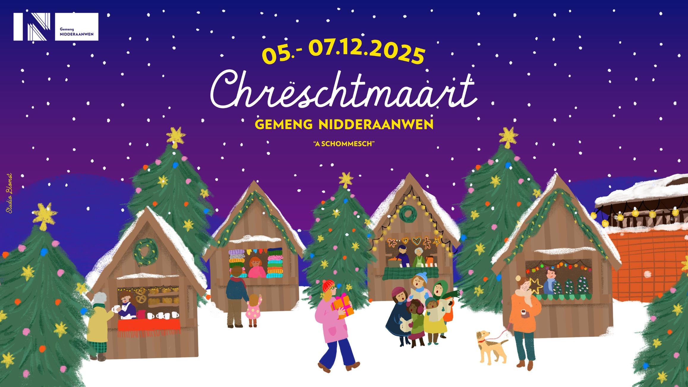 Marché de Noël de la commune de Nidderaanwen