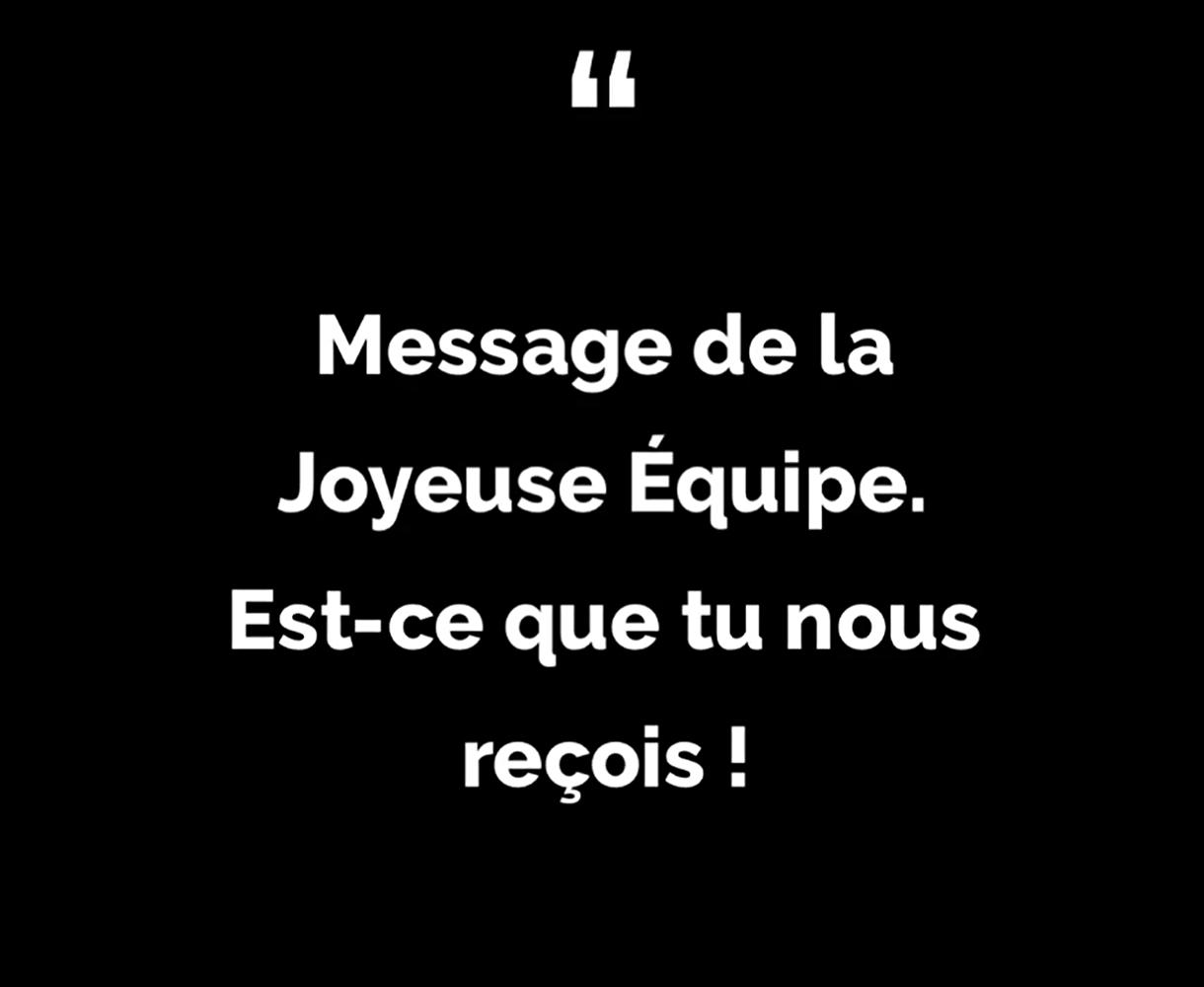 We've got a message for you! 📣