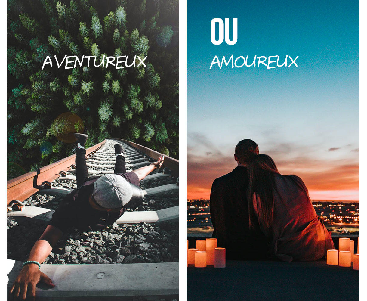 Week-end aventureux ou en z'amoureux ?