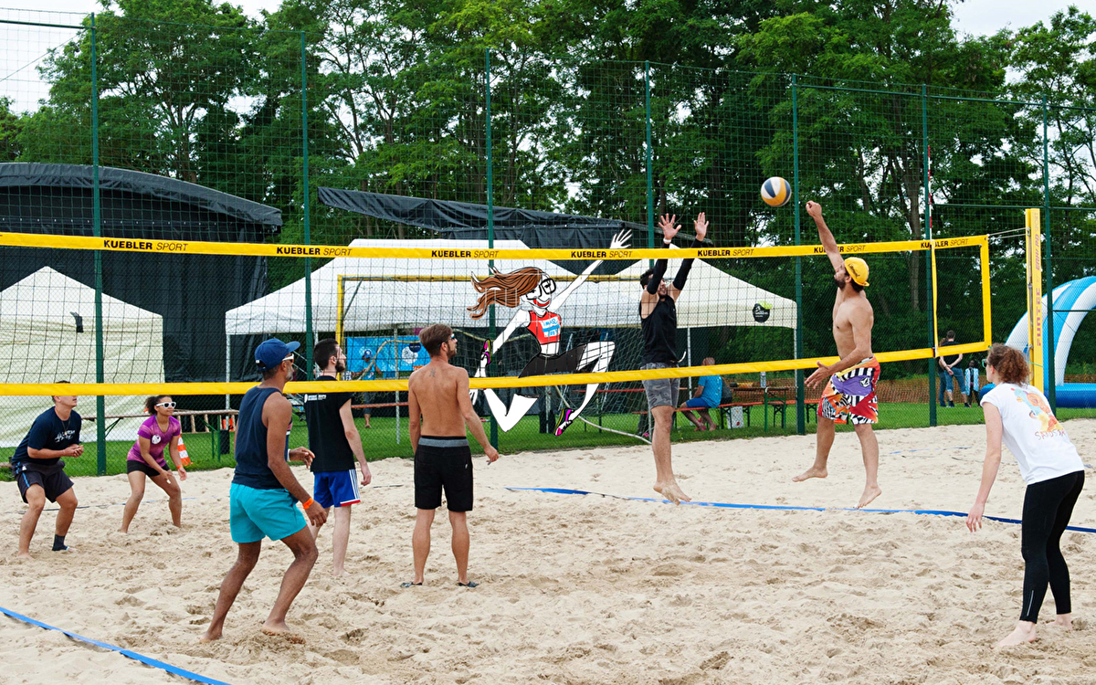 Volleyball, cycling, football and lots of sharing