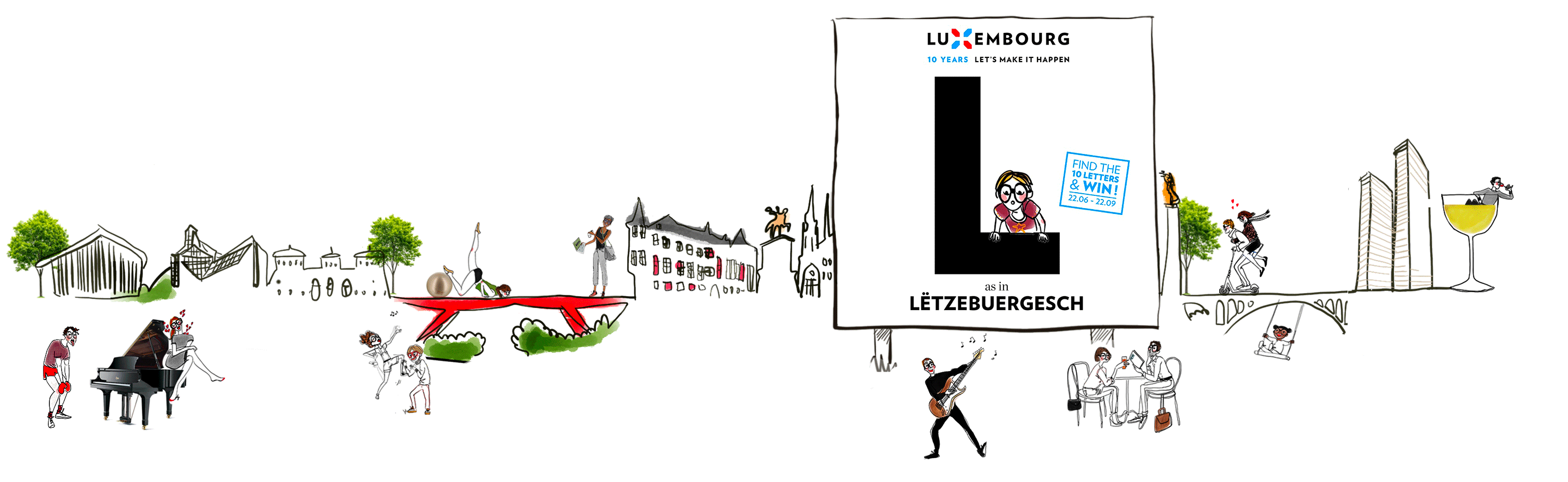 Cet été, pars à la chasse aux lettres avec le LuXembourg 10-Letter Challenge
